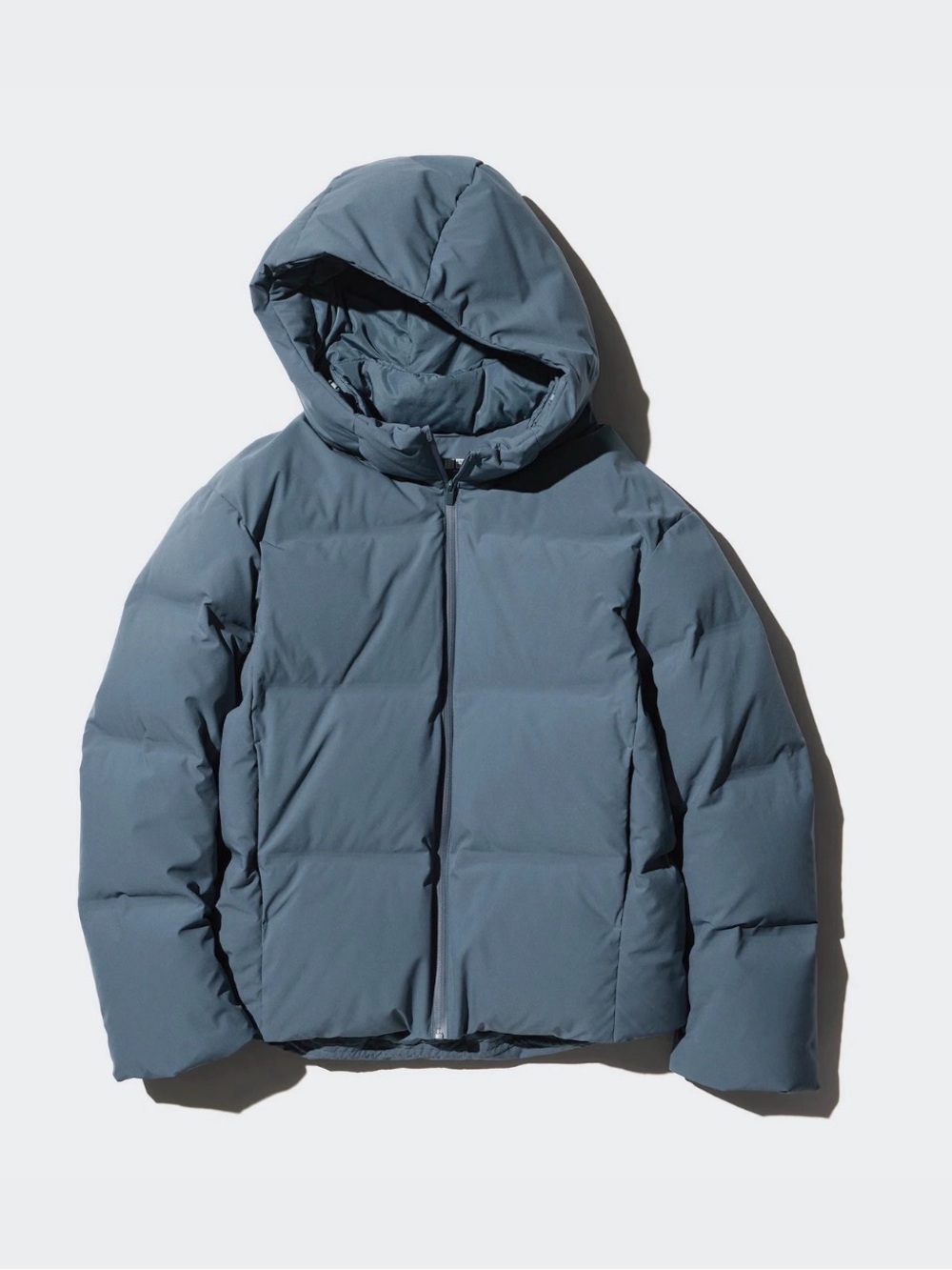 Uniqlo Seamless Ultra Light Down Hooded Jacket Size M Black